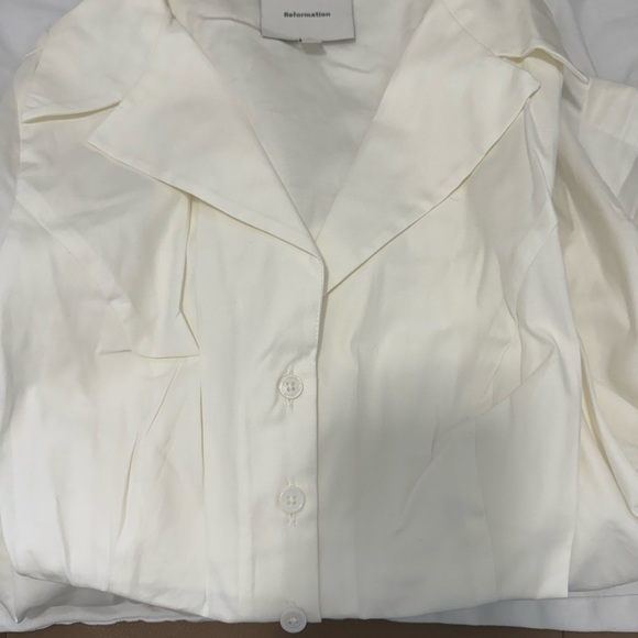 Reformation Chrissa Two Piece White NWOT - Picture 5 of 7